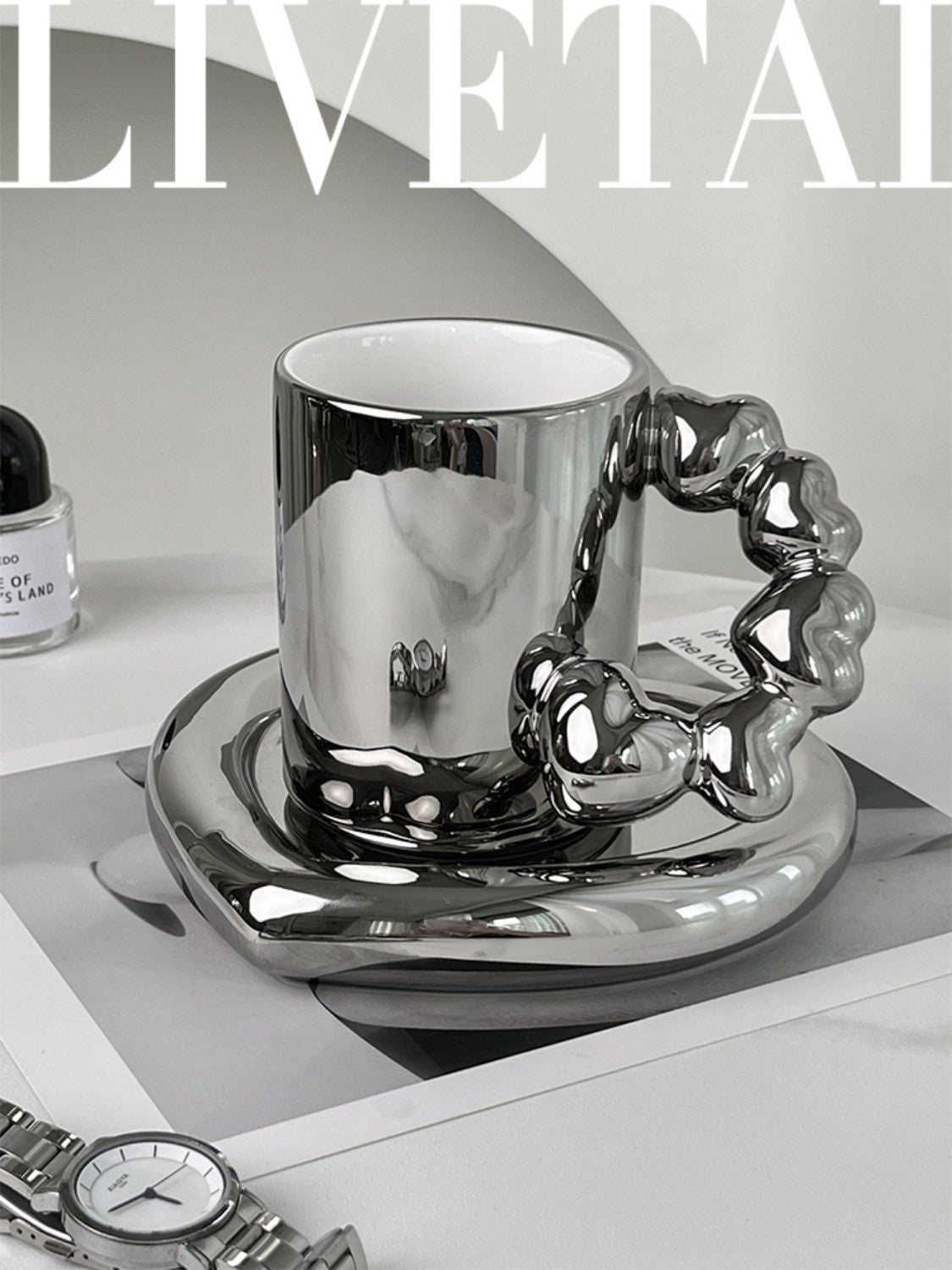 Set Taza Heart Chubby + Plato Corazón 320 ml.